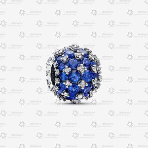 Pandora Sparkling Pavé Round Blue Charm|Pendant